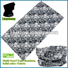 LSB173 Ningbo Lingshang 100% poliéster Custom Bandana tubular sin costuras, escudo facial